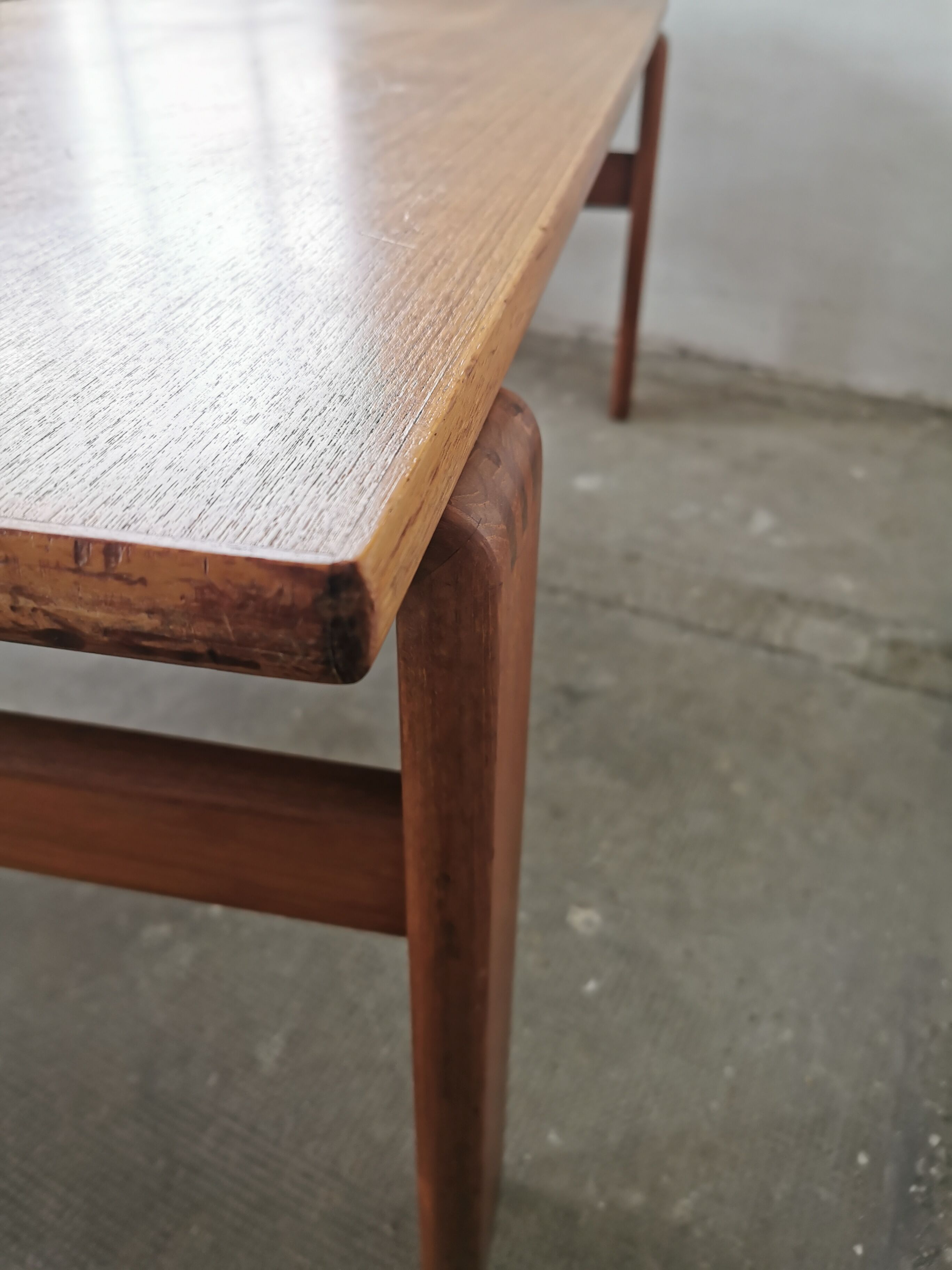 Scandinavian style teak coffee table