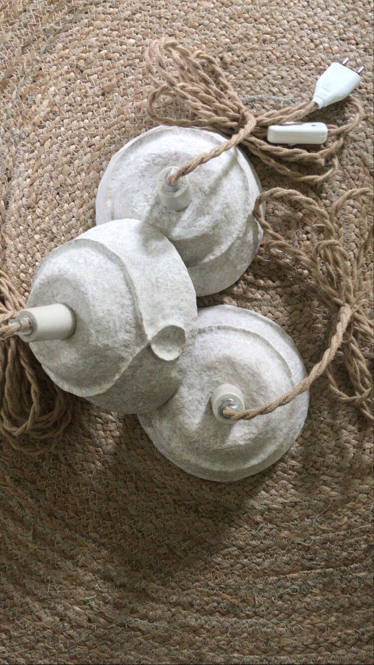 Papier-mâché ribbon walkman