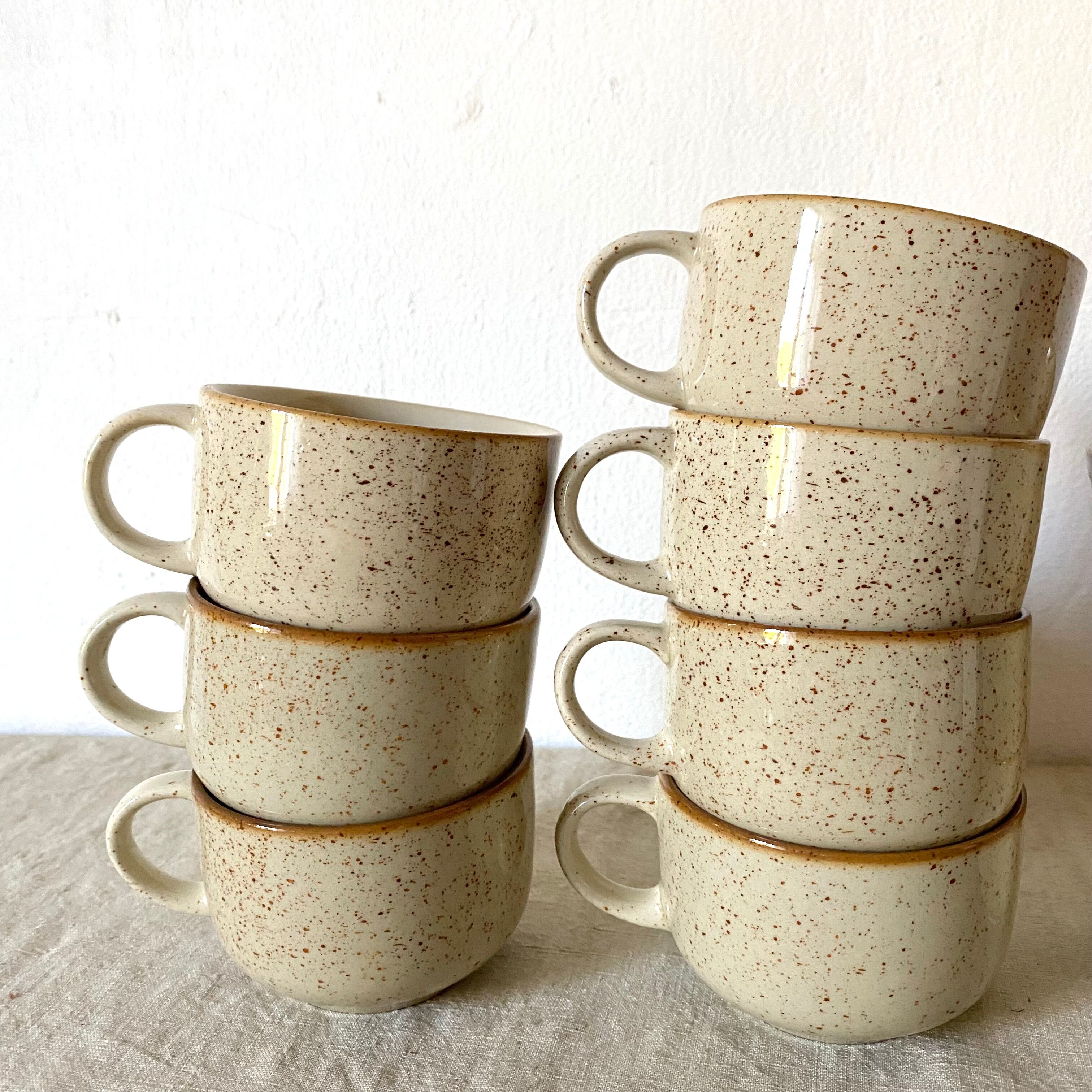 Porcelain stoneware cups