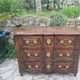 Crossbow chest of drawers in walnut, 18th century period