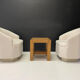 Paire de fauteuils vintage de forme hexagonale, 1970