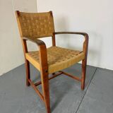 High quality Scandinavian Style Wood and Rope Armchair, 1970s