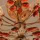 Large amber crystal floral chandelier – Maison Baguès style