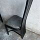 Set of 6 vintage black dining chairs