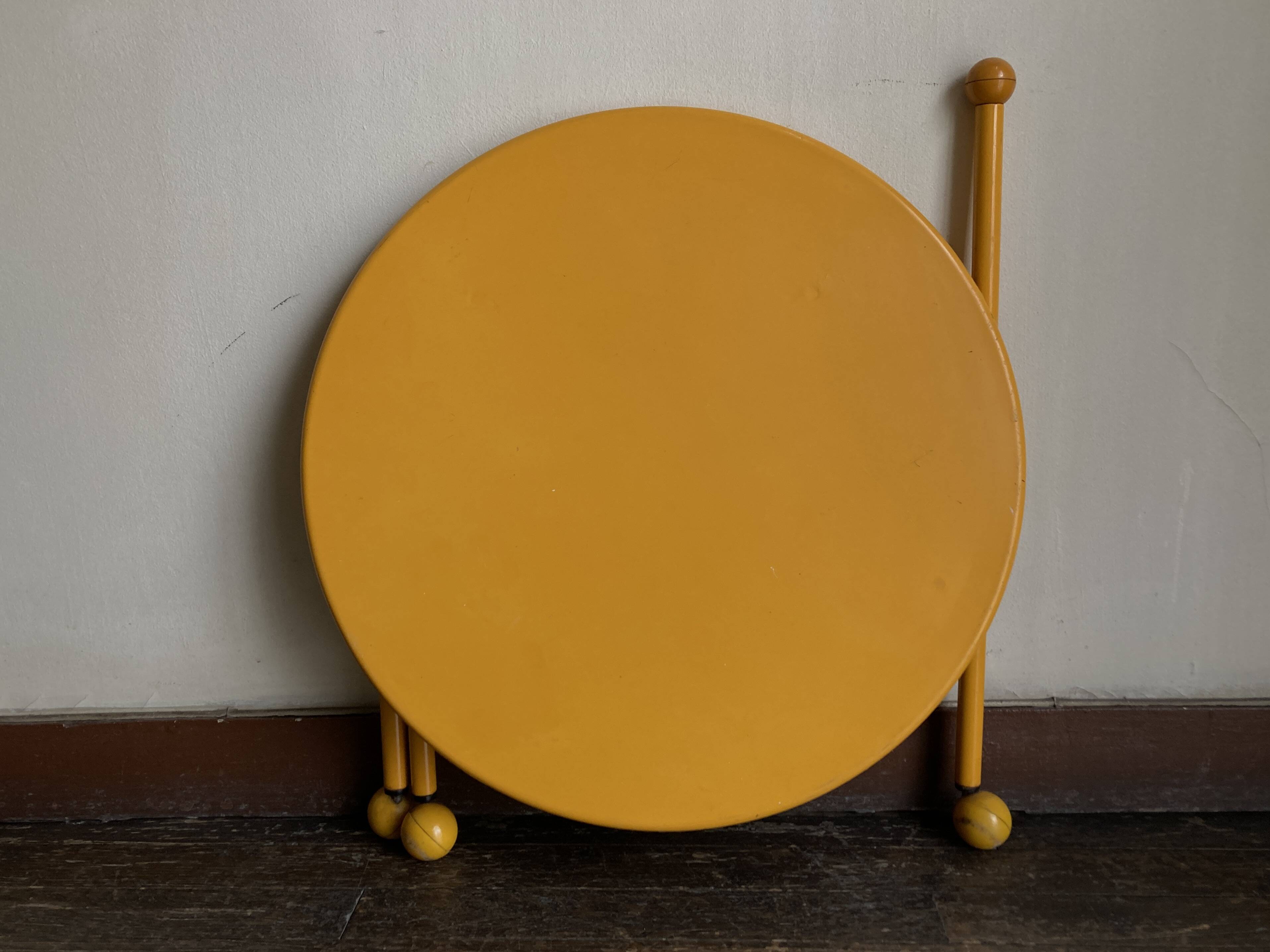 1980s Memphis Tjord Bjöklund Scandinavian Folding Side Coffee Table