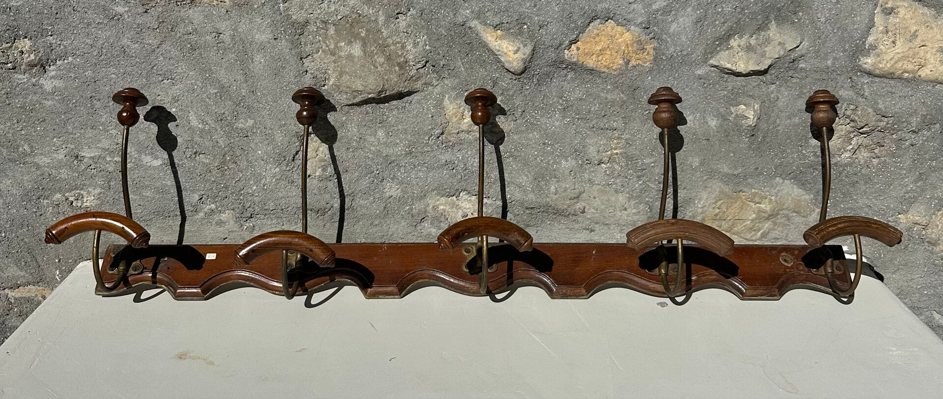 Portemanteau ancien 5 patères