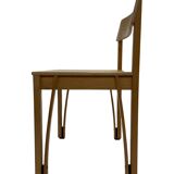 Vintage wooden chair 1980s minimalist design unique