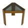 Vintage side table by Porada Arredi, 1970s wood and glass