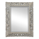 Miroir à cadre en bois sculpté ajouré patiné gris