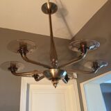 Blown glass chandelier
