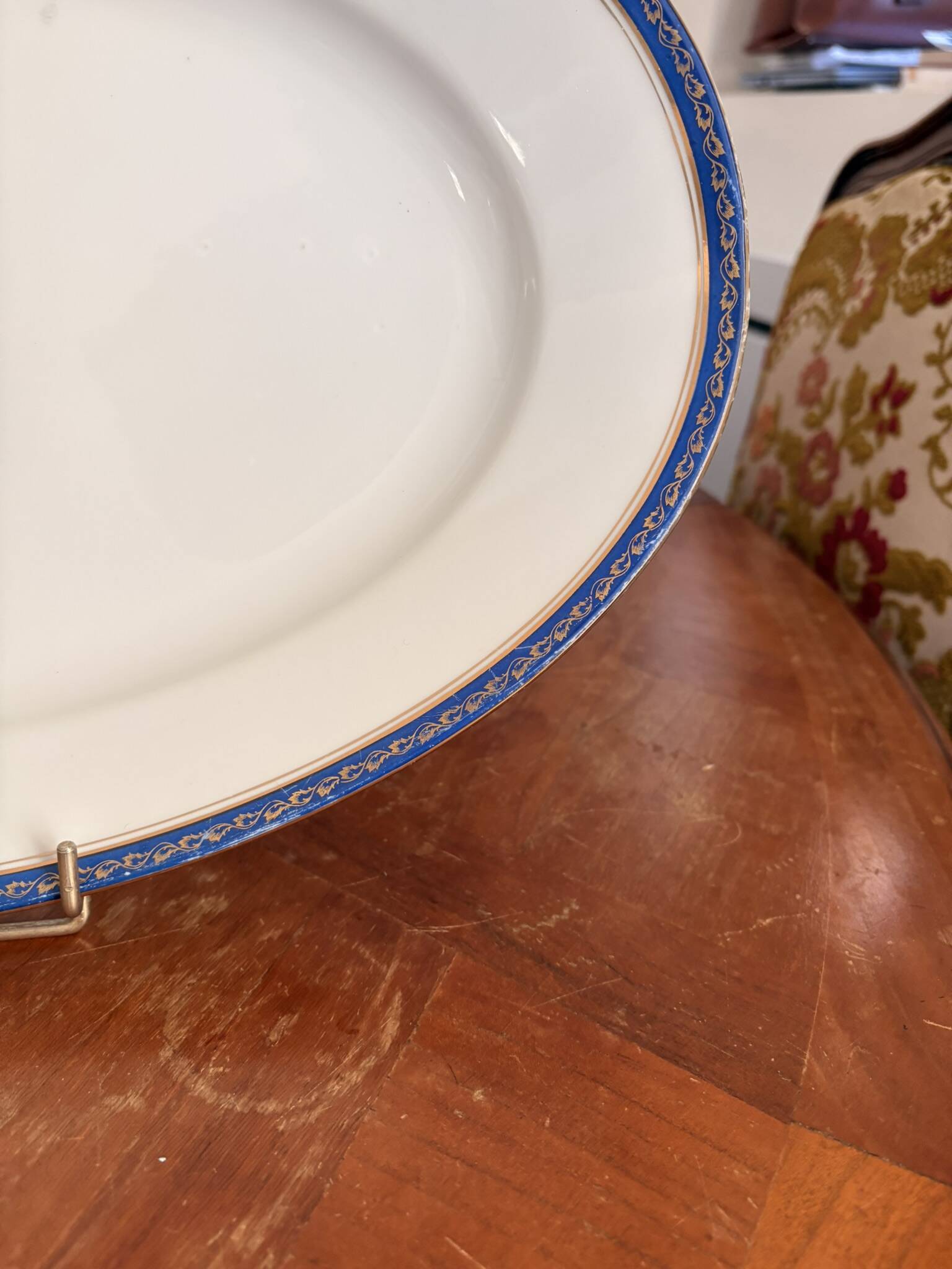 Antique Oval Dish 40x27cm Limoges Porcelain Betoule & Legrand