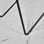 Table basse verre et acier années 50' forme libre