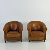 Set of 2 club armchairs