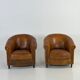 Set of 2 club armchairs