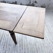 Solid oak farmhouse table with extensions (190-280cm) 1950