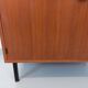 Small vintage storage unit in modernist Scandinavian style in teak from the 60s