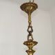 French Antique Traditional Bronze 8 Light Chandelier Acanthus Detail 5566