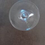 Vintage crystal engraved digestif glasses