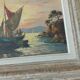 Painting, oil painting on canvas, marine, seaside