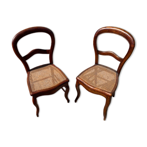Paire de chaises acajou