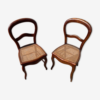 Pair of mahogany chairs