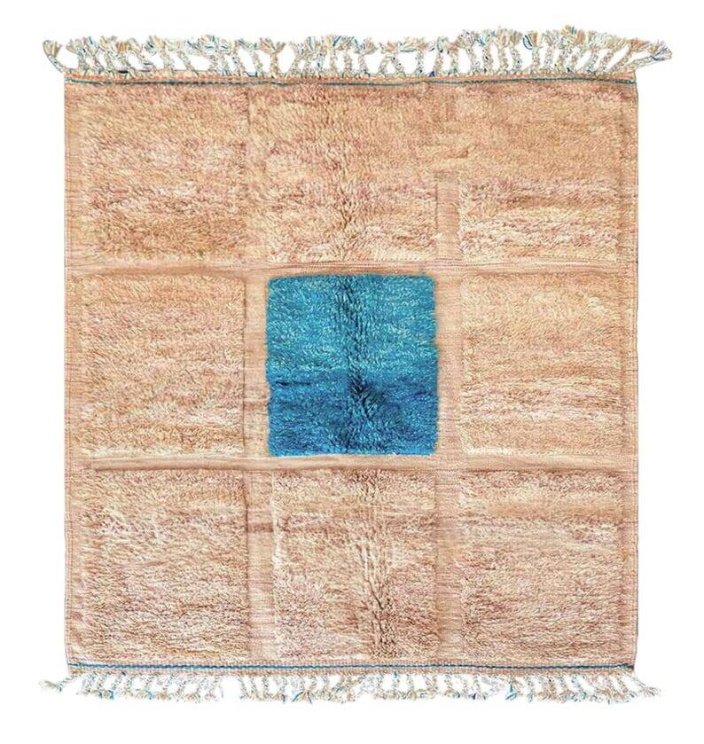 Tapis bérbere en laine fait main traditionnelle 250cmx150cm