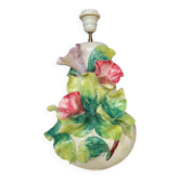 Lampe Chaumette en Barbotine motifs fleurs