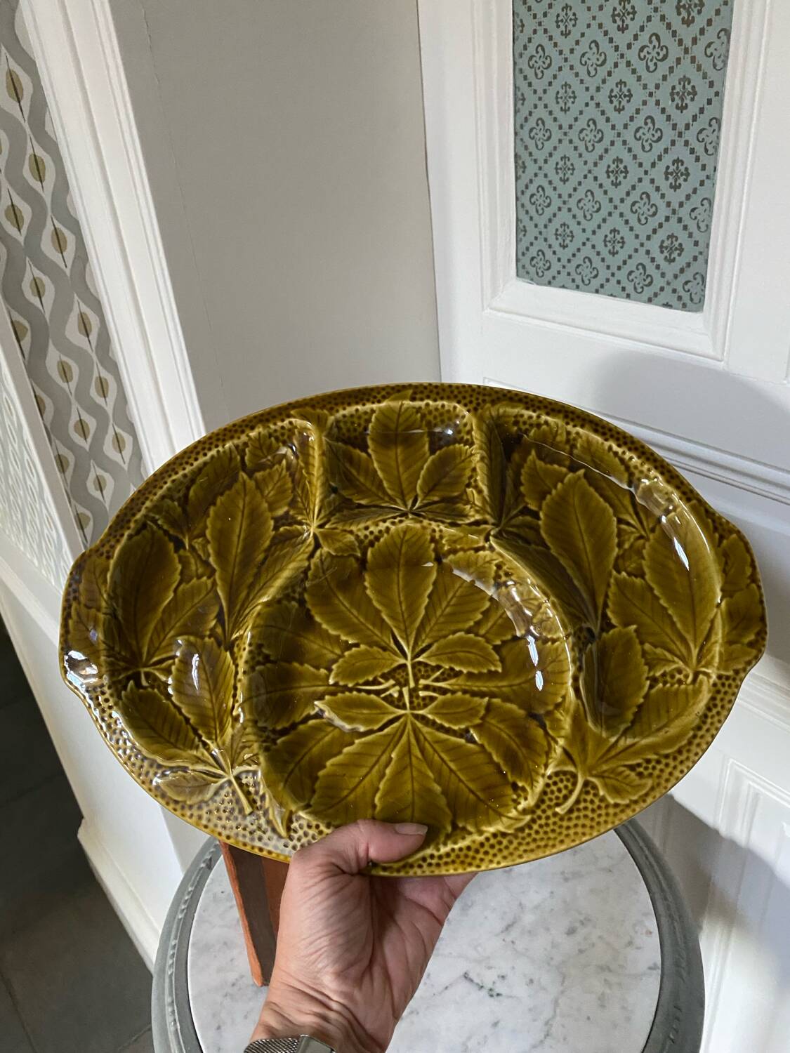 Vintage Gien divided dish