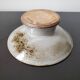 Cup pique flowers in sandstone signed