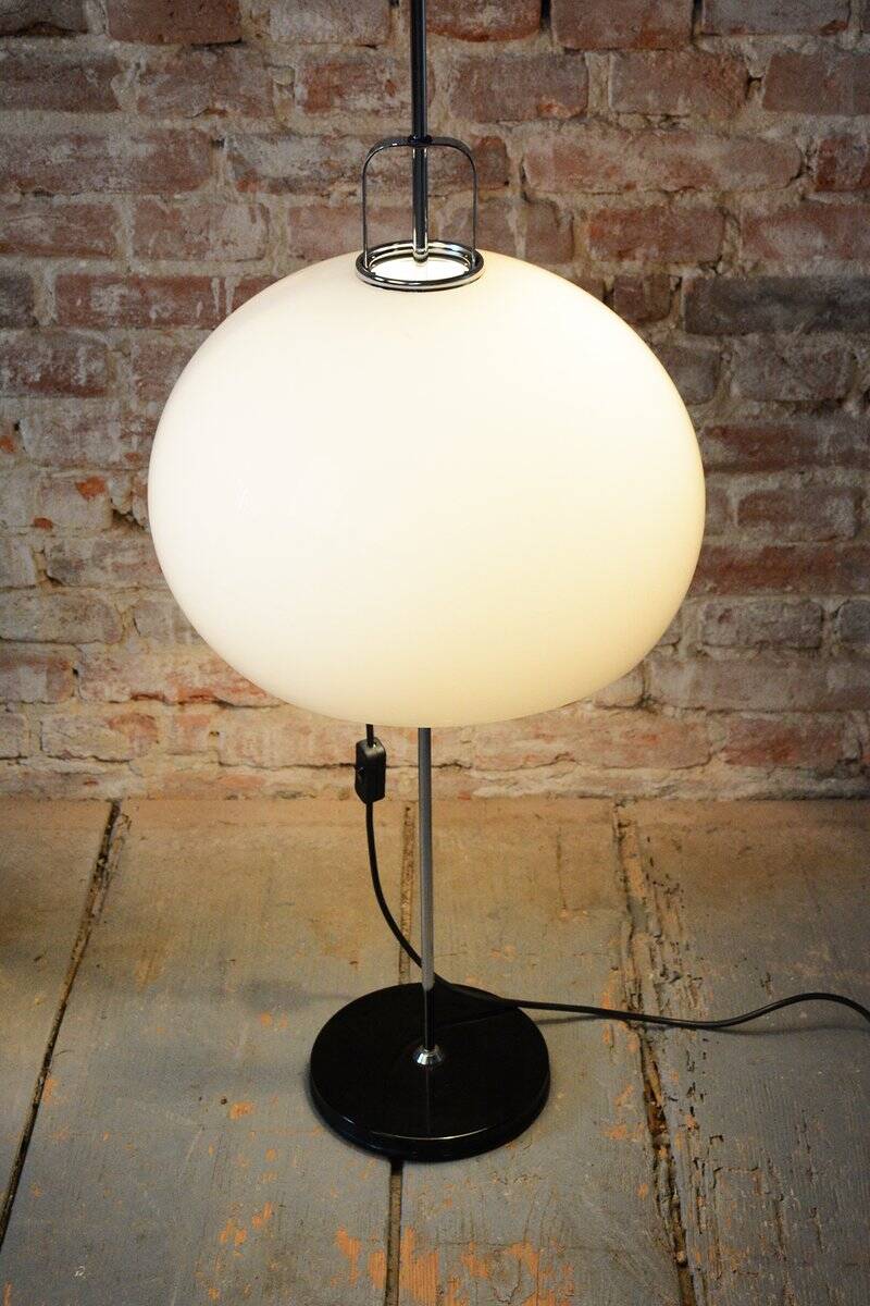 Mid-Century Chrome Floor Lamp by Guzzini for Meblo, Italy, 1960s