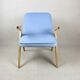Light blue bunny armchair by józef chierowski