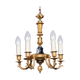 Brass chandelier, western Europe, circa 1950