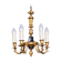 Brass chandelier, western Europe, circa 1950