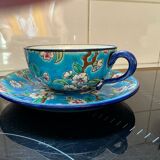 Tasse en émail Longwy 1920