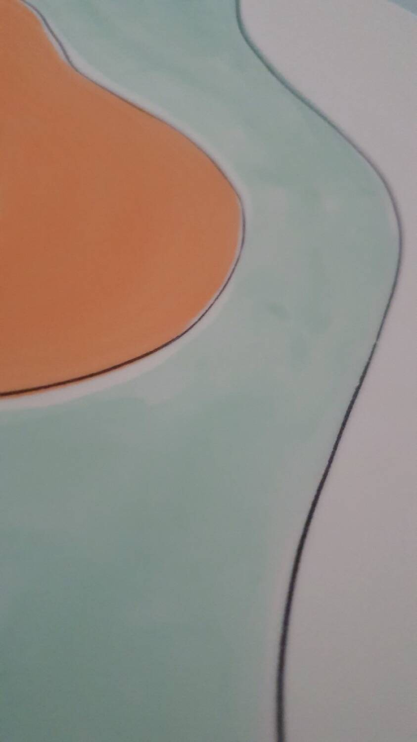 Graphic serving dish - K&G Lunéville earthenware factory