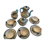 Tea set in Longwy
