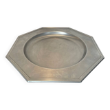 Plat octogonal en inox Jean Couzon