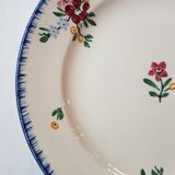 Suite of 6 plates in earthenware of Sarguemine
