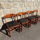 4 chaises de salle à manger style danoises