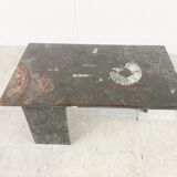 Vintage fossil stones coffee table, 1970s