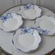 Lot de 4 assiettes à dessert digoin sarreguemines modèle corsica