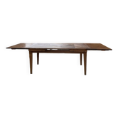 Table de ferme XIXème chêne 270cm avec allonges