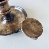 Brass thumbscrew candle holder