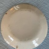Large plates or dishes 19th century floral decoration