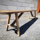 Banc de ferme en chêne 2 mètres