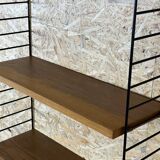 60s-70s Oak String Shelf Module by Kajsa & Nils “Nisse” Strinning Sweden
