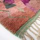 Moroccan Berber carpet Boujaad pink with colorful patterns 256x160cm