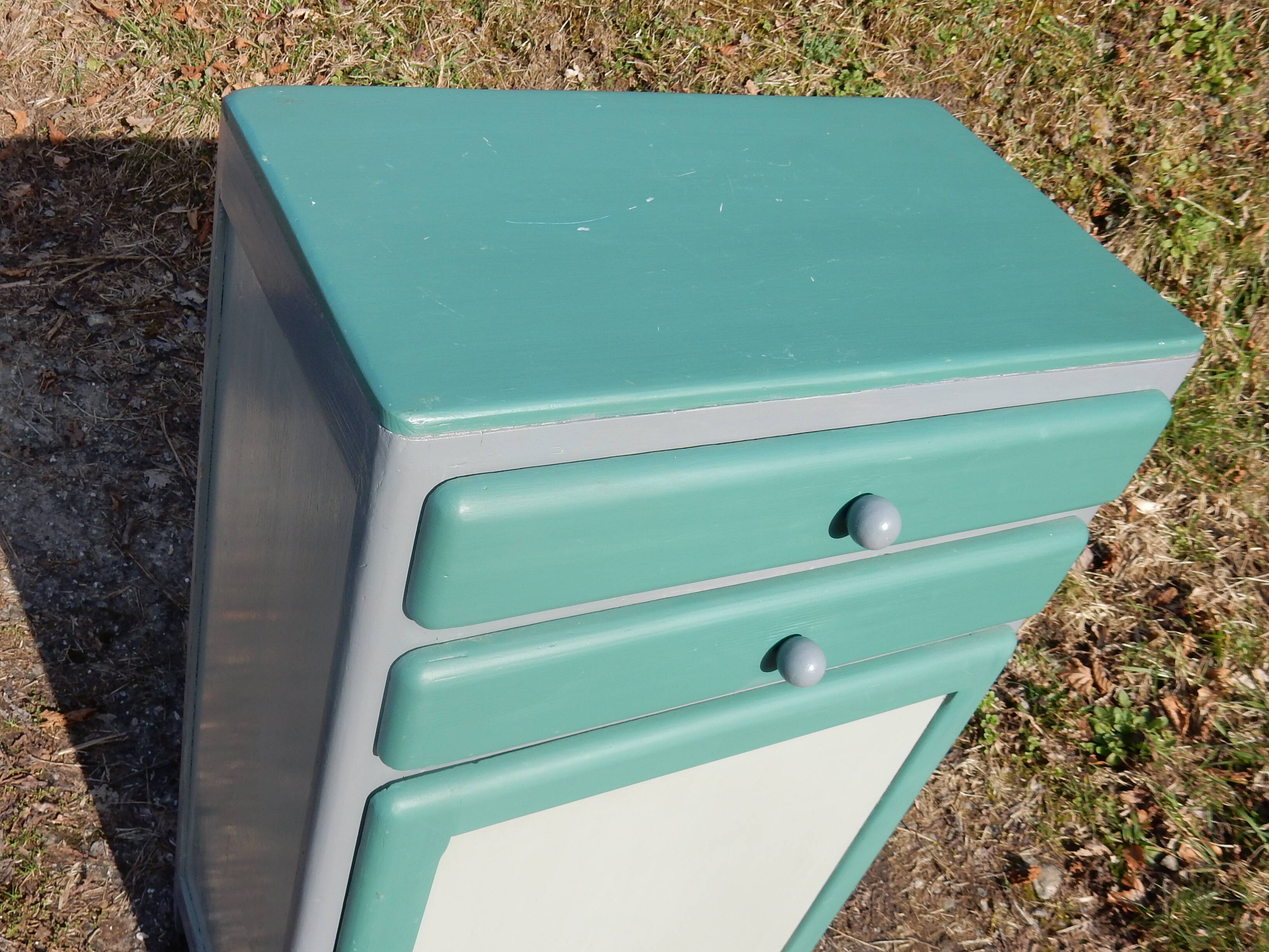 Jam cupboard / Small vintage mado buffet in restored fir