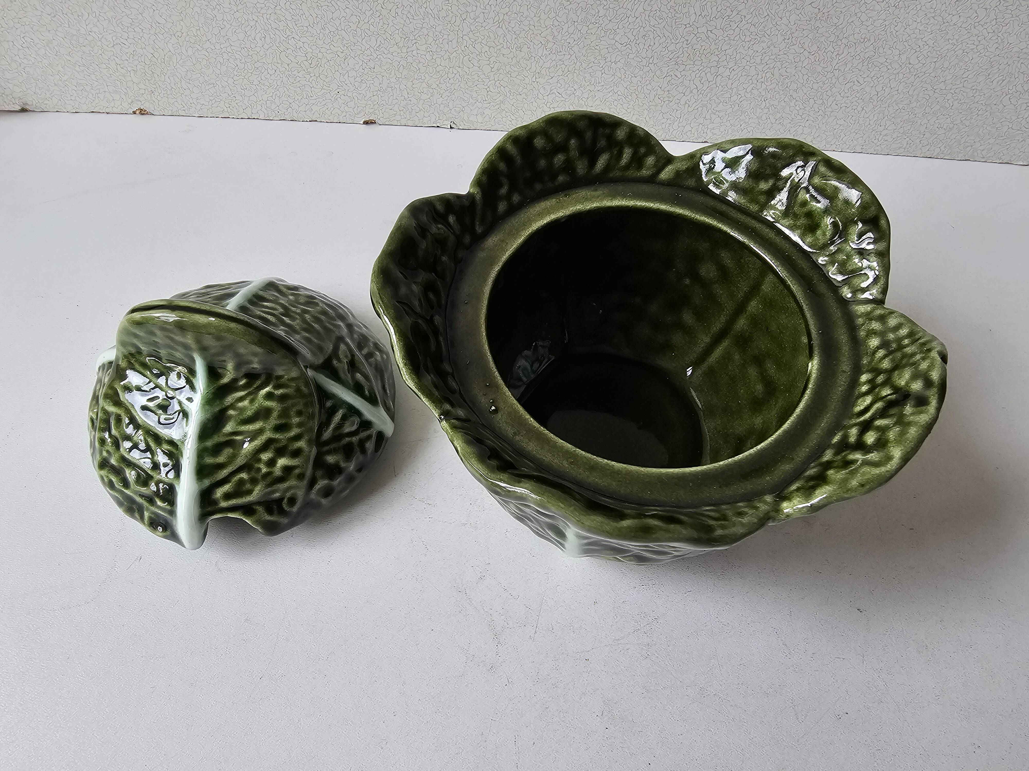 Condiment pot - Sauce boat - small cabbage soup tureen diameter 12cm