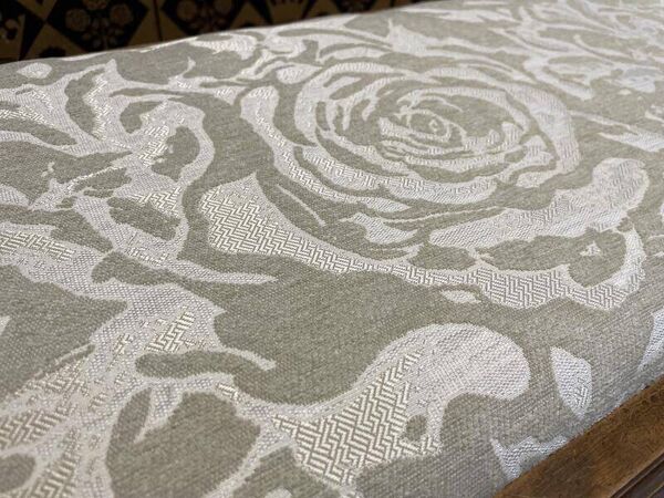 Banc de piano style Louis XVI assise tissu